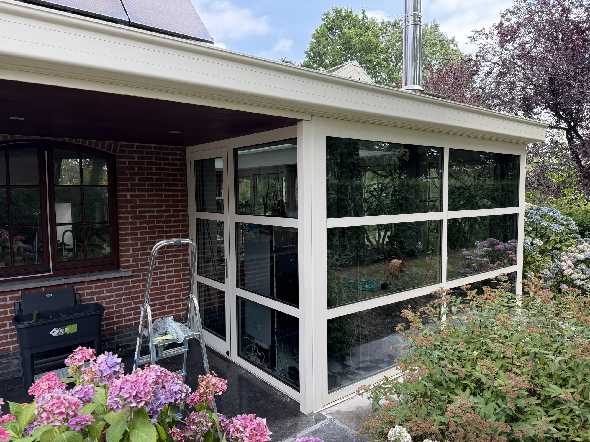 Veranda na professionele glasreiniging – realisatie 1
